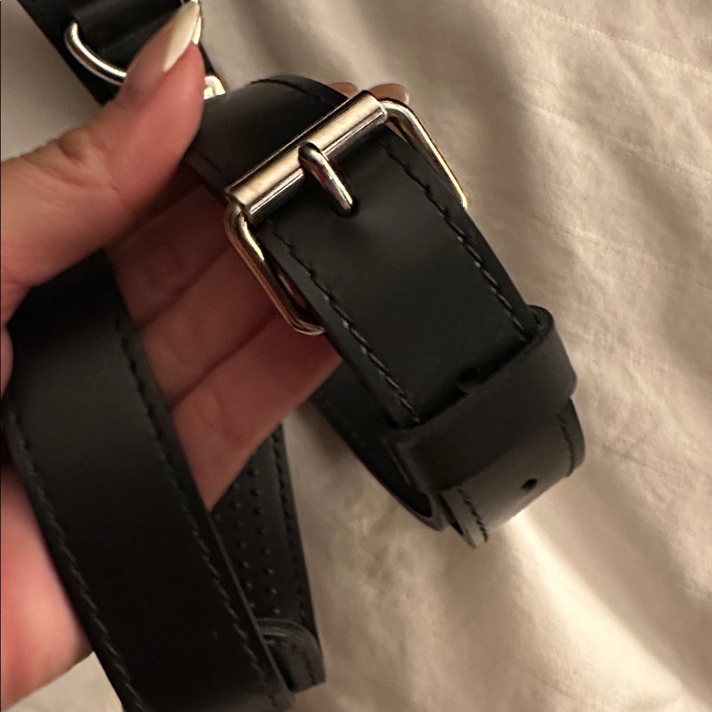 Louis Vuitton Black Strap with Silver Hardware - Picture 5 of 9